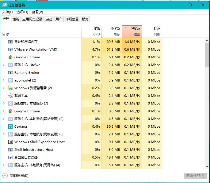 win10服务引起硬盘使用率过高 win10服务引起硬盘使用率过高